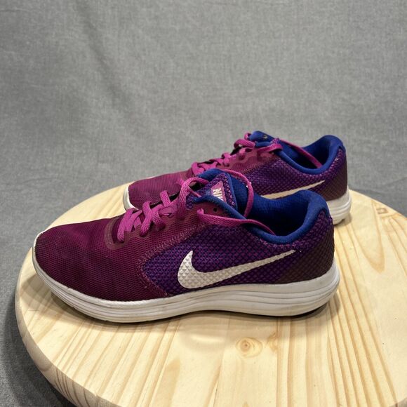 Nike Womens Revolution 3 Running Shoes Size 8.5 819303-501 Purple - Picture 4 of 15